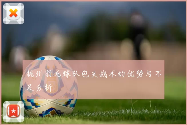 杭州羽毛球队包夹战术的优势与不足分析
